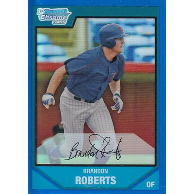 2007 Bowman Chrome Prospects Blue Refractors #BC37 Brandon Roberts