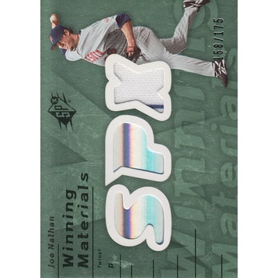2007 SPx Winning Materials 175 Green #JN Joe Nathan/175