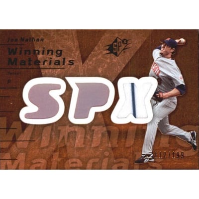 2007 SPx Winning Materials 199 Bronze #JN Joe Nathan/199
