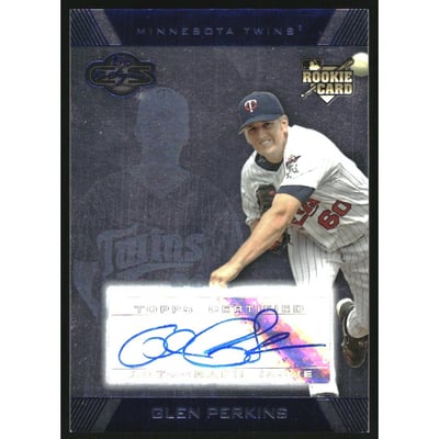 2007 Topps Co-Signers Silver Blue #117 Glen Perkins AU