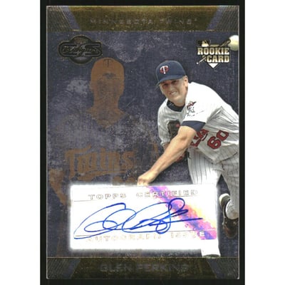 2007 Topps Co-Signers Silver Gold #117 Glen Perkins AU