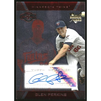 2007 Topps Co-Signers Silver Red #117 Glen Perkins AU