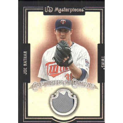 2007 UD Masterpieces Captured on Canvas #JN Joe Nathan