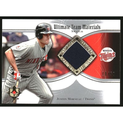 2007 Ultimate Collection Ultimate Team Materials #MO Justin Morneau/50