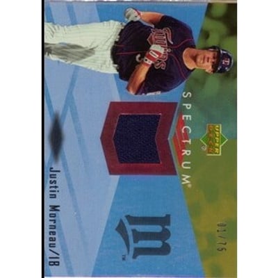 2007 Upper Deck Spectrum Swatches Gold #MO Justin Morneau
