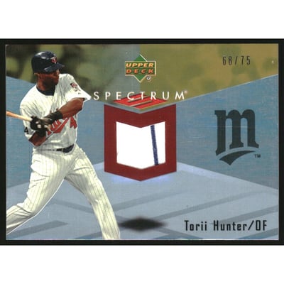 2007 Upper Deck Spectrum Swatches Gold #TH Torii Hunter