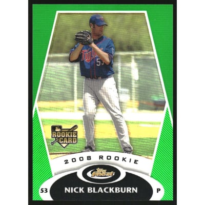 2008 Finest Refractors Green #129 Nick Blackburn