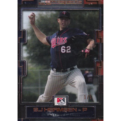 2008 TRISTAR Prospects Plus Orange #76 BJ Hermsen