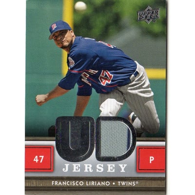 2008 Upper Deck UD Game Materials #FL Francisco Liriano S2