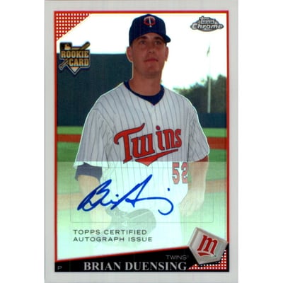 2009 Topps Chrome Refractors #240 Brian Duensing AU