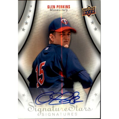 2009 Upper Deck Signature Stars #163 Glen Perkins AU