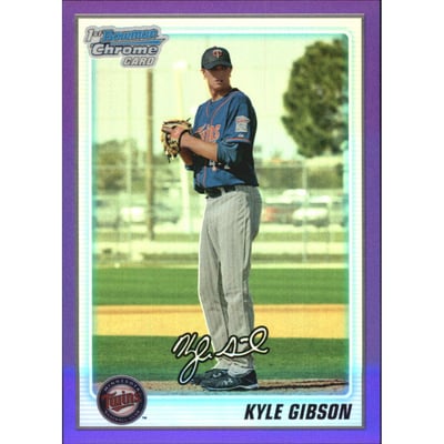 2010 Bowman Chrome Prospects Purple Refractors #BCP202 Kyle Gibson