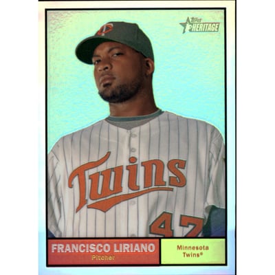 2010 Topps Heritage Chrome Refractors #C142 Francisco Liriano