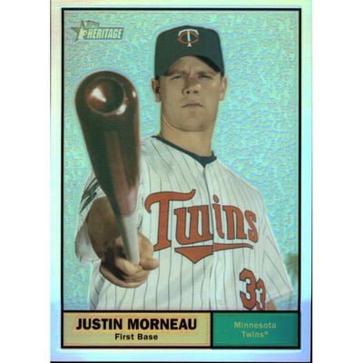 2010 Topps Heritage Chrome Refractors #C145 Justin Morneau
