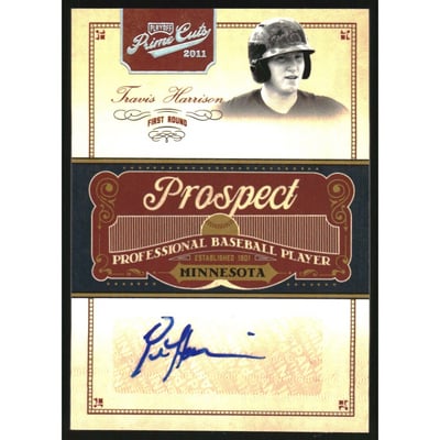 2011 Prime Cuts Prospect Signatures Silver #TH Travis Harrison/99