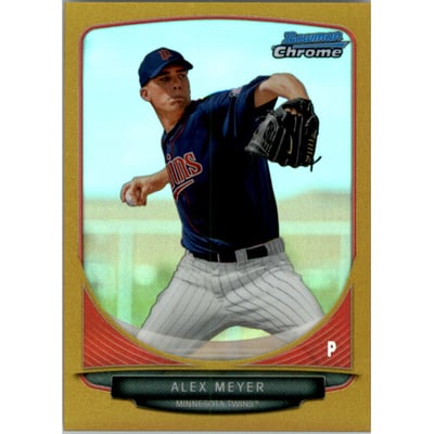 2013 Bowman Chrome Mini Gold Refractors #244 Alex Meyer