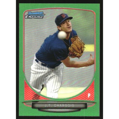 2013 Bowman Chrome Mini Green Refractors #168 J.T. Chargois