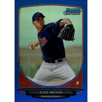 2013 Bowman Chrome Prospects Blue Refractors #BCP80 Alex Meyer