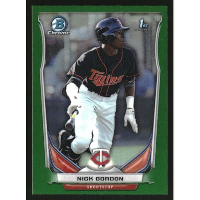 2014 Bowman Chrome Mini Factory Set Green Refractors #128 Nick Gordon
