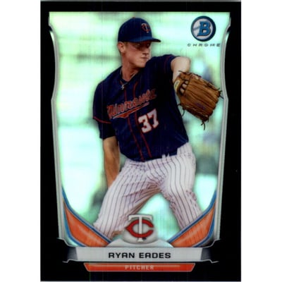 2014 Bowman Chrome Prospects Black Refractors #BCP8 Ryan Eades