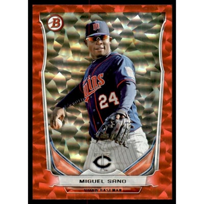 2014 Bowman Draft Top Prospects Red Ice #TP2 Miguel Sano