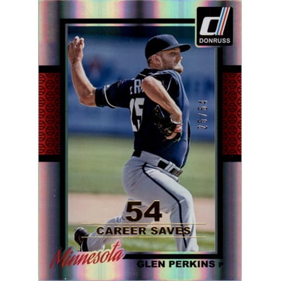 2014 Donruss Stat Line Career #167 Glen Perkins/54