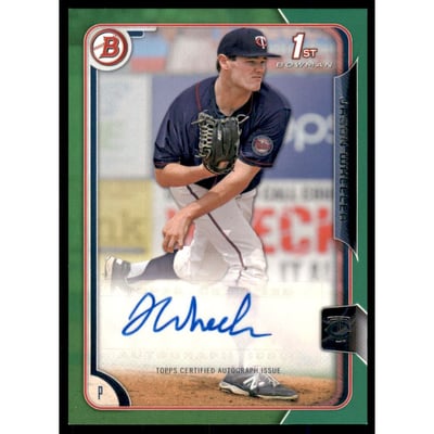 2015 Bowman Prospects Autographs Green #PAJW Jason Wheeler