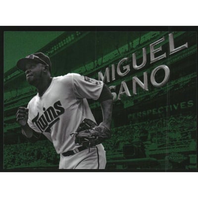 2016 Topps Chrome Perspectives Green Refractors #PC17 Miguel Sano