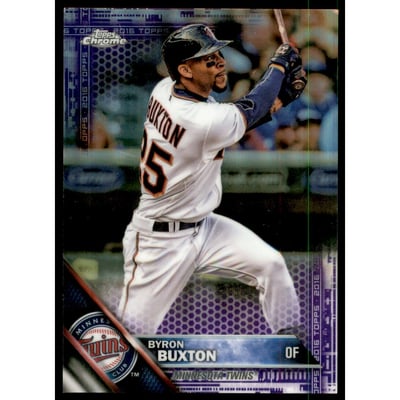2016 Topps Chrome Purple Refractors #83 Byron Buxton