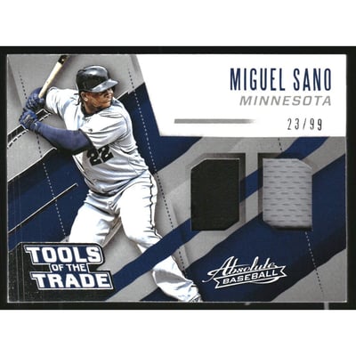 2017 Absolute Tools of the Trade Materials Double #22 Miguel Sano/99