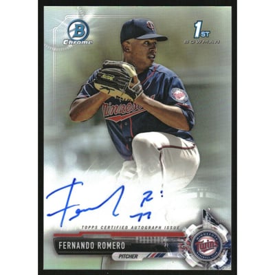 2017 Bowman Chrome Prospect Autographs Refractors #CPAFRO Fernando Romero