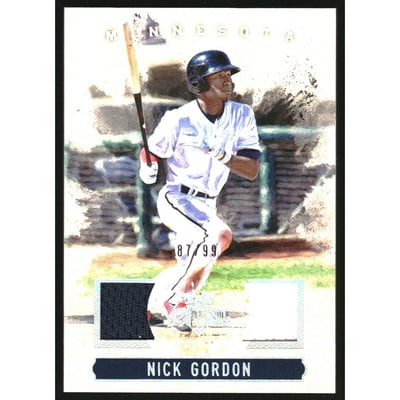 2017 Diamond Kings DK Materials Holo Silver #DKMNG Nick Gordon/99