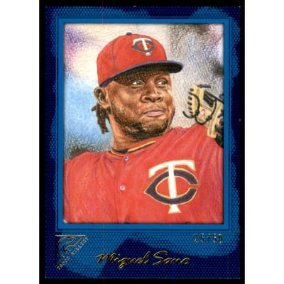 2017 Topps Gallery Blue #77 Miguel Sano