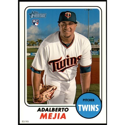 2017 Topps Heritage 5x7 #550 Adalberto Mejia