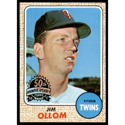 2017 Topps Heritage '68 Topps Buybacks #91 Jim Ollom