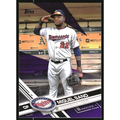 2017 Topps Toys R Us Purple Border #126 Miguel Sano