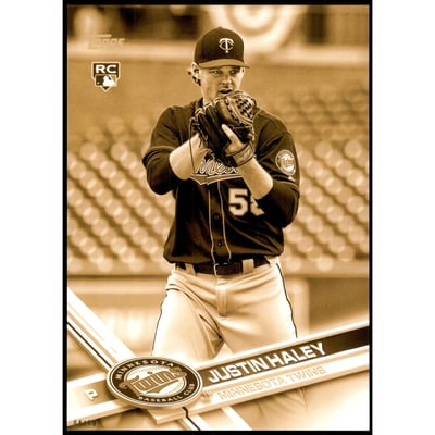 2017 Topps Update 5x7 Clear Gold #US161 Justin Haley
