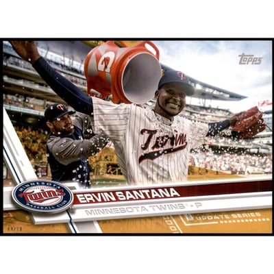 2017 Topps Update 5x7 Gold #US58 Ervin Santana