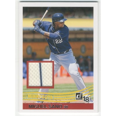 2018 Donruss '84 Retro Materials #R84MS Miguel Sano