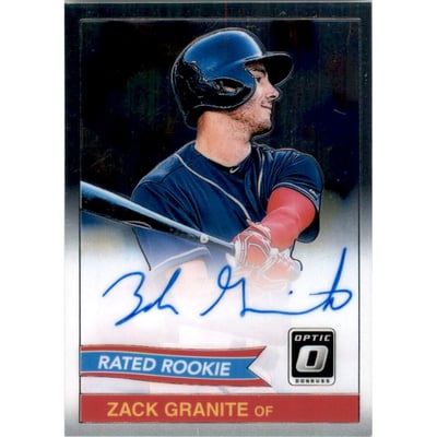 2018 Donruss Optic Rated Rookies '84 Retro Signatures #12 Zack Granite