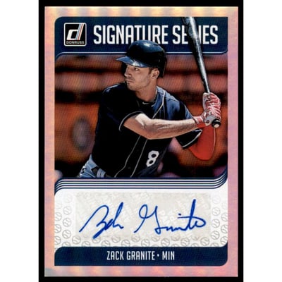 2018 Donruss Signature Series #25 Zack Granite