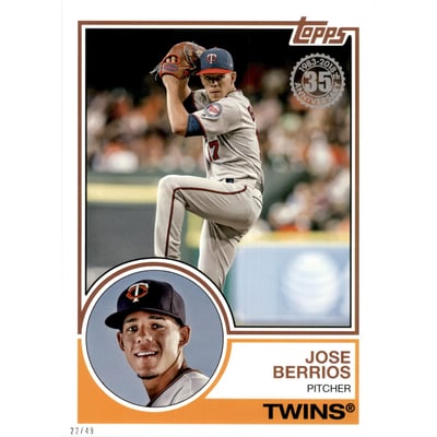 2018 Topps 5x7 '83 Topps #8347 Jose Berrios