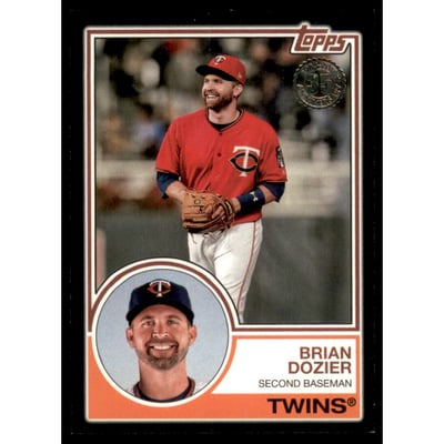 2018 Topps '83 Topps Black #8326 Brian Dozier