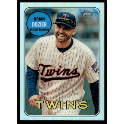 2018 Topps Heritage Chrome Refractors #THC356 Brian Dozier