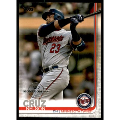 2019 Topps Factory Set 582 Montgomery #675 Nelson Cruz