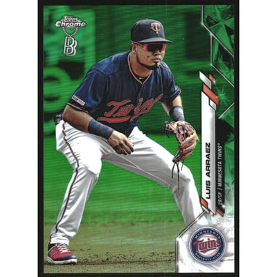 2020 Topps Chrome Ben Baller Green Refractors #172 Luis Arraez