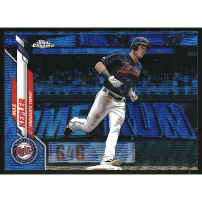 2020 Topps Chrome Blue Wave Refractors #124 Max Kepler