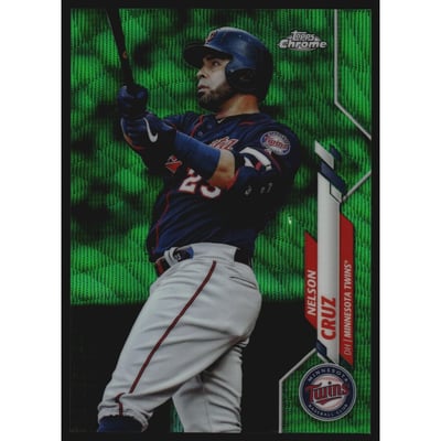 2020 Topps Chrome Green Wave Refractors #69 Nelson Cruz