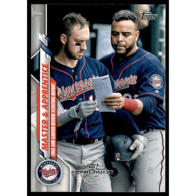 2020 Topps Factory Set 582 Montgomery Club #18 Master and Apprentice/Nelson Cruz/Mitch Garver