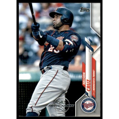 2020 Topps Factory Set 582 Montgomery Club #281 Nelson Cruz